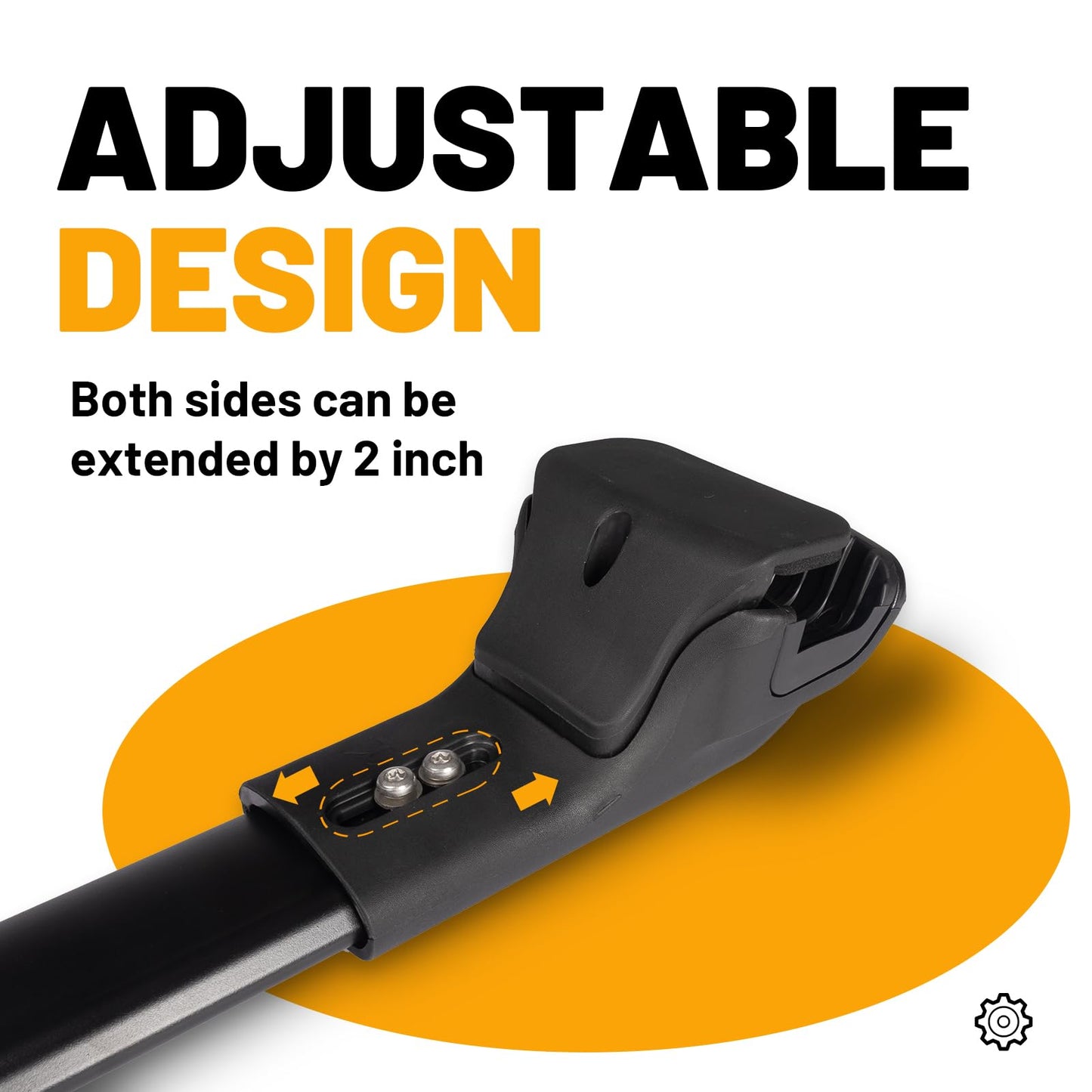 220lb Lockable Roof Rack Cross Bars Compatible with Ford Bronco Sport Base & Bigbend & Outer Banks & Badlands & First Edition 2021 - 2025