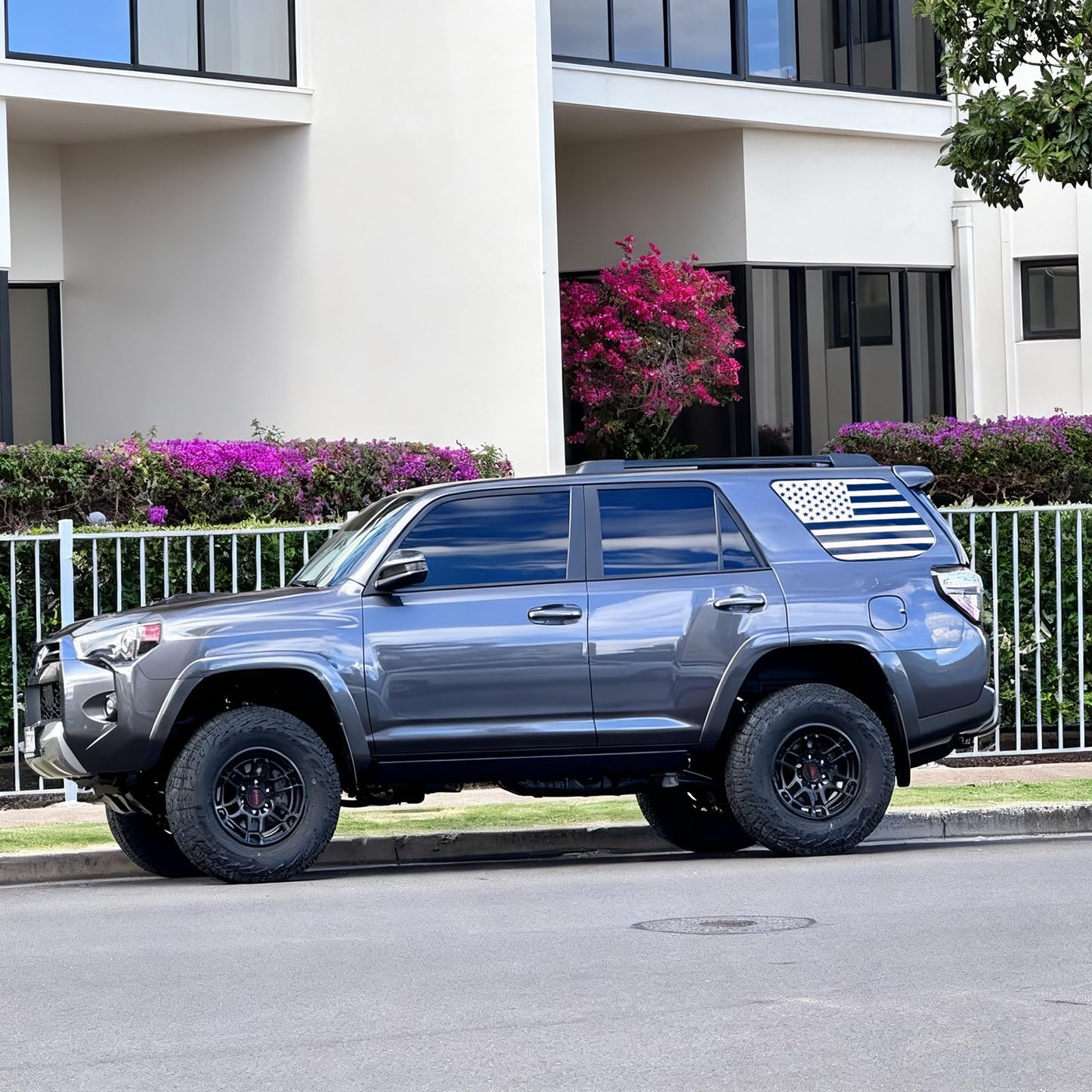 Rear Window American Flag Decal Fits Toyota 4Runner 5th Gen 2010-2025