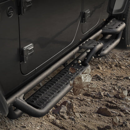 Curve Design Running Boards Compatible with Jeep Gladiator Jt 4 Door 2020-2025 - OMOTOR
