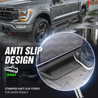 Running Board Side Steps Compatible for 2015-2026 Ford F150 & 2017-2026 Ford F250 F350 Super Duty Crew Cab