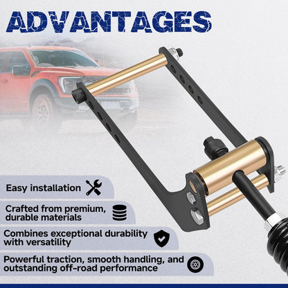 2PCS Heavy Duty Rear Leaf Spring Suspension Enhancement Kit Fit for Ford F150 4WD HD (2009-2023)