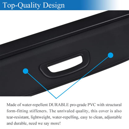 Retractable Rear Storage Tonneau Cargo Cover Luggage Security Shield Shade Compatible with All-New 2022-2026 Jeep Grand Cherokee(2 Row; WL) 4XE