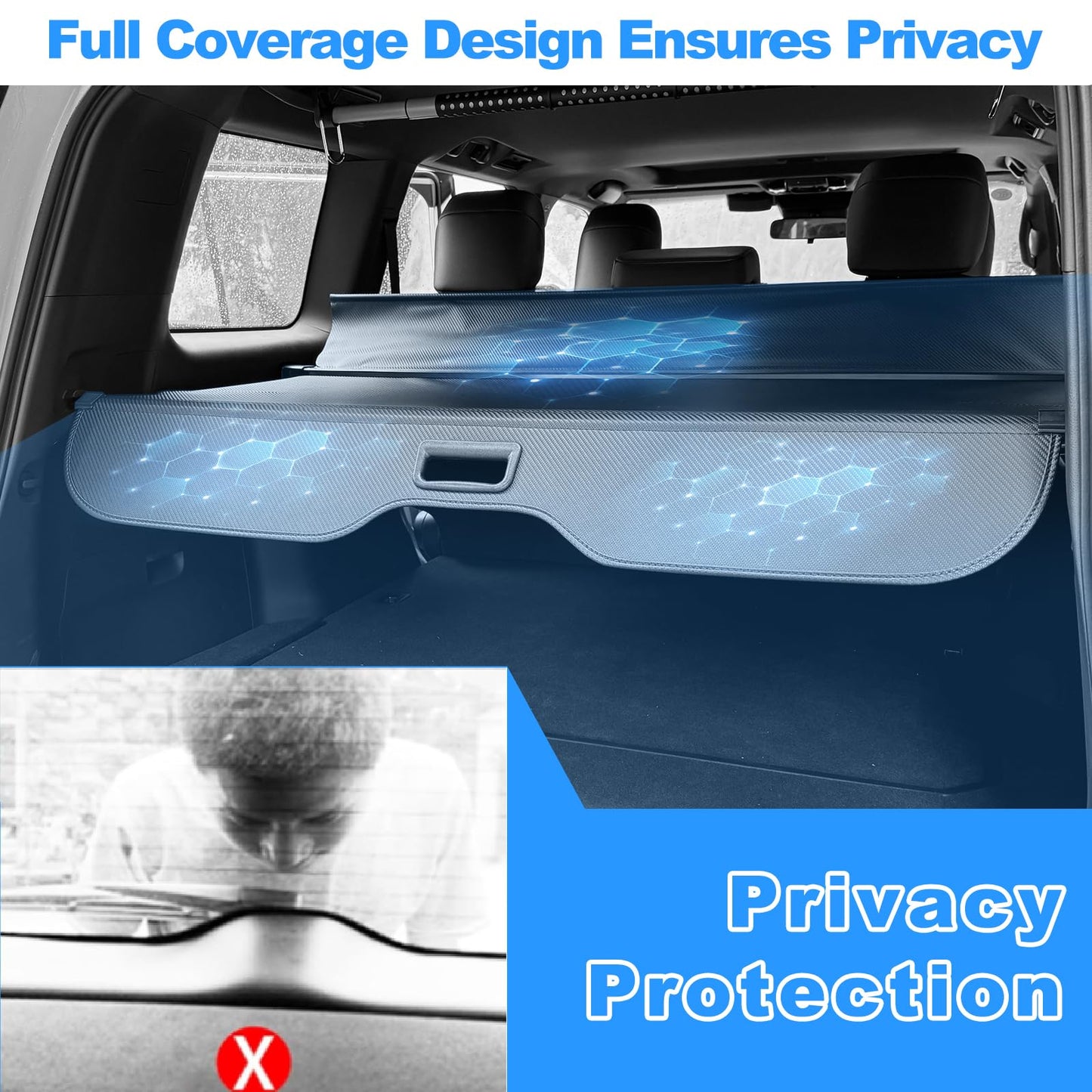 Retractable Cargo Cover for Toyota Land Cruiser Prado J250 LC250 2024 - 2026 Lexus GX550