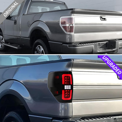 Smoked Black LED Taillights for Ford F150 2009-2014 (2PCS, Passenger & Driver Side)