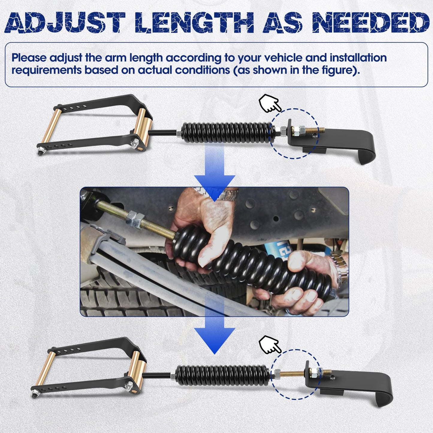 2PCS Heavy Duty Rear Leaf Spring Suspension Enhancement Kit Fit for Ford F150 4WD HD (2009-2023)