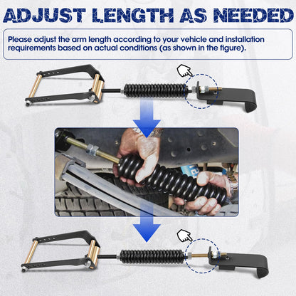 2PCS Heavy Duty Rear Leaf Spring Suspension Enhancement Kit Fit for Ford F150 4WD HD (2009-2023)