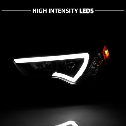 LED Tube Square Projector Headlights Assembly Set For Toyota 4Runner 2014-2023 - OMOTOR