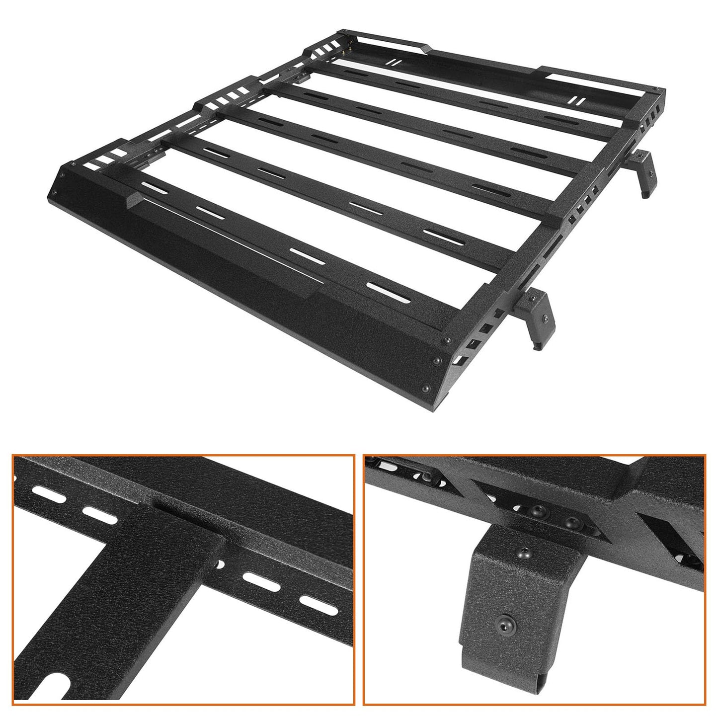 Roof Rack Cargo Basket Crossbar for 2018-2026 Jeep Wrangler JL 2 or 4 Doors & Gladiator JT
