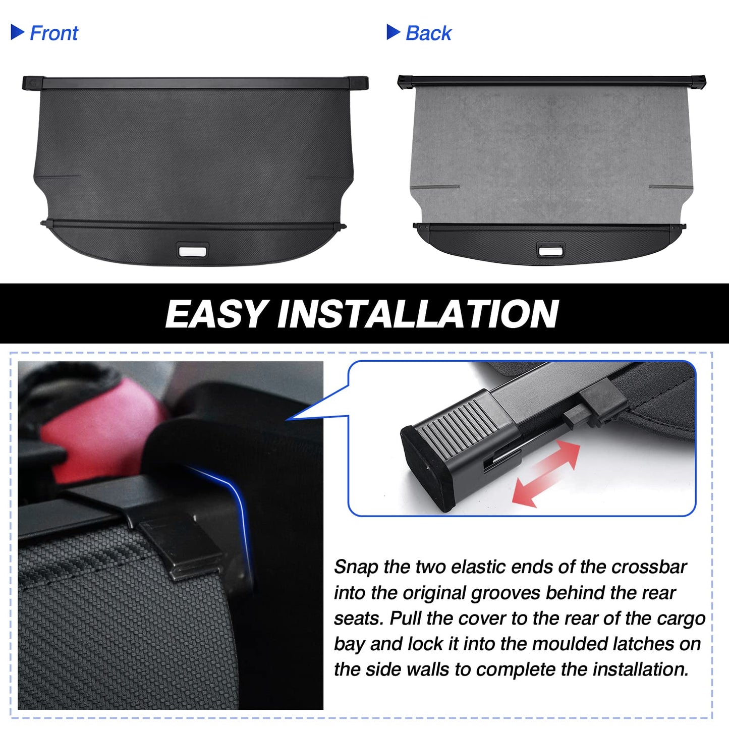 Retractable Cargo Cover for 2023 2024 2025 Kia Sportage