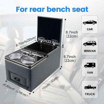 Rear Center Console For Car Minivan Van Truck - OMOTOR