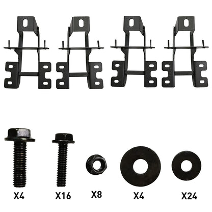 Running Boards Drop Side Steps Bars for 2007-2017 Jeep Wrangler JK 2 Door - OMOTOR