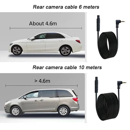 10'' Mirror Dash Cam for Jeep Wrangler JL Unlimited 4-Door 2018 - 2024 - OMOTOR
