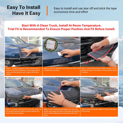 TPE Hood Protector Compatible with 2024-2026 Toyota Land Cruiser