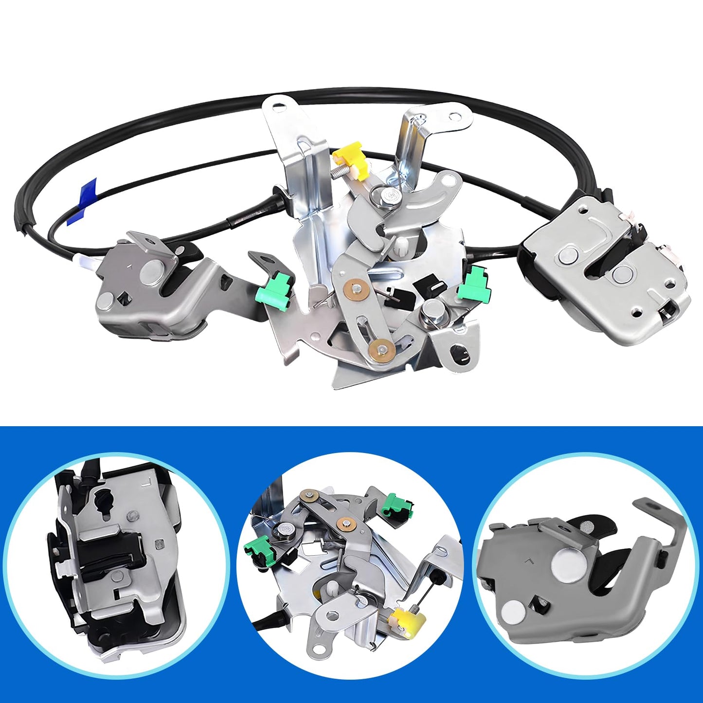 Rear Door Latch Lock Cable Assembly Compatible with F-250 F-350 F-450 F-550