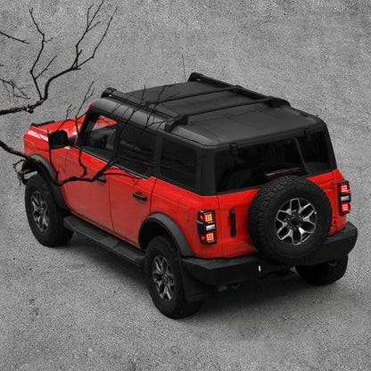 A Pair LED Red Lens Taillights For Ford Bronco 2021-2025 - OMOTOR