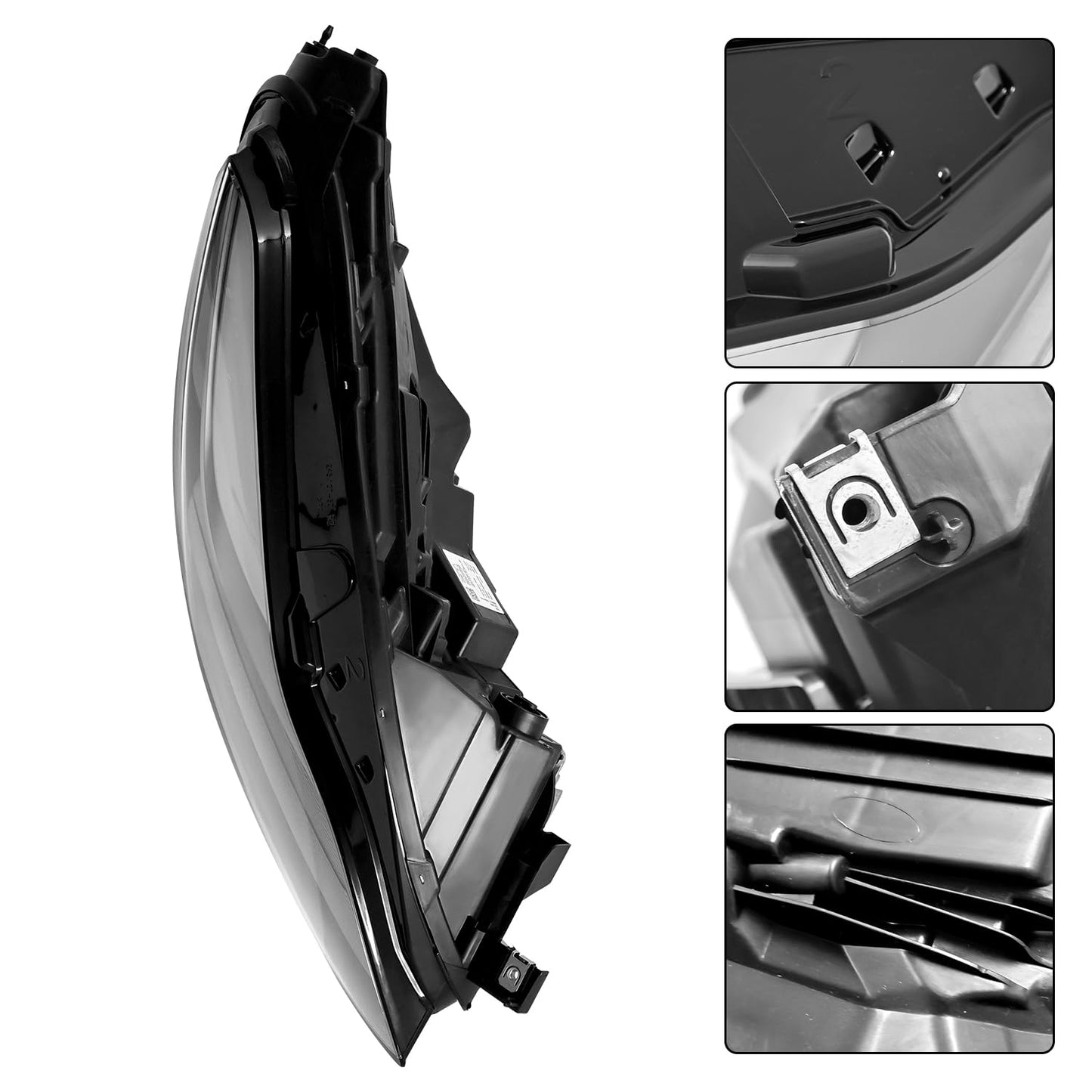 Left Driver/ Right Passenger Side LED Projector Headlight Assembly Replacement for Tesla Model Y 2020-2025 Fits for Tesla Model 3 2021-2023