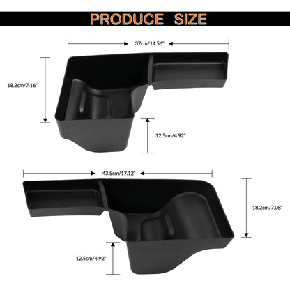 2Pcs Wheel Well Storage for 2018-2026 Jeep Wrangler JL JLU 4-Door (Not Applicable to 2-Door JL Models)