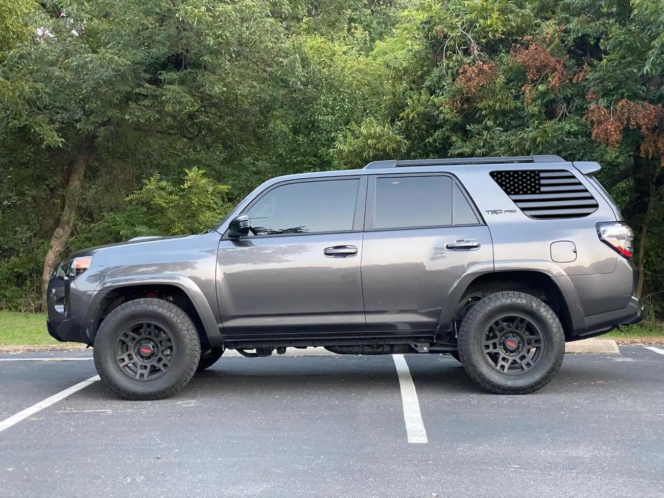 Rear Window American Flag Decal Fits Toyota 4Runner 5th Gen 2010-2025