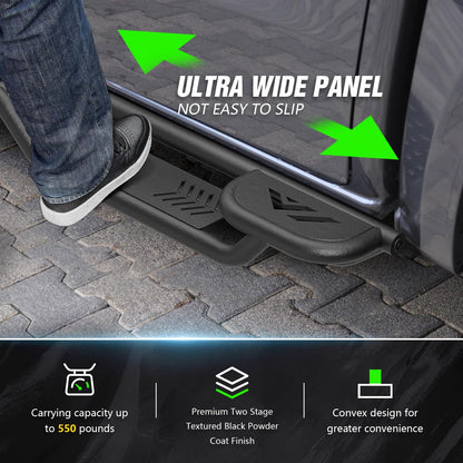 Running Boards Side Steps Compatible with 2022 - 2026 Toyota Tundra CrewMax Cab