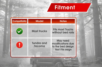 Extendable Truck Ladder Racks 800Ibs Capacity, Universal Heavy Duty (NO Drilling)