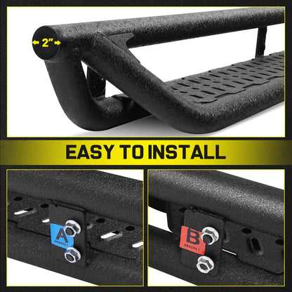 Curve Design Running Boards Compatible with Jeep Gladiator Jt 4 Door 2020-2025 - OMOTOR
