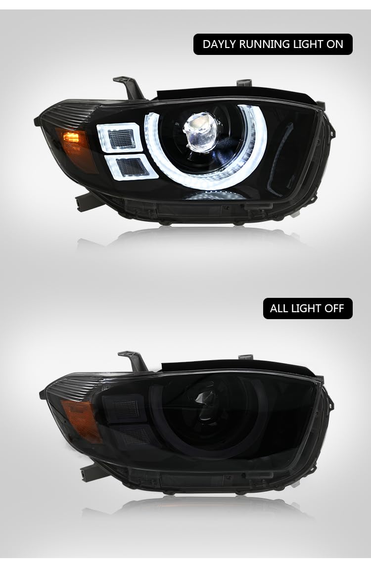 Mods Headlights for Toyota Highlander 2008-2010