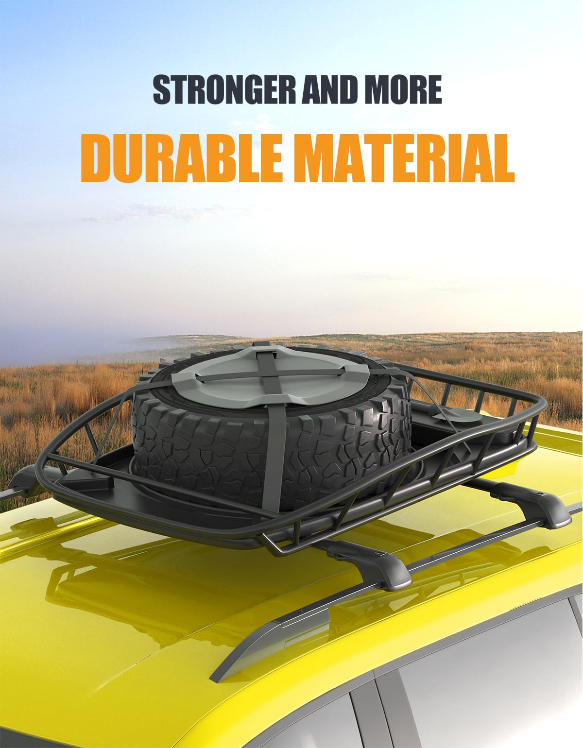 300LBS Roof Rack Cross Bars Compatible with Toyota Land Cruiser 250 2024-2026 & Lexus GX550 2024 2025 (Not for Flush Rails)