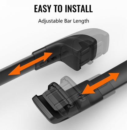 300lbs Lockable Roof Rack Cross Bars Compatible with Subaru Outback Wilderness 2022 -2026