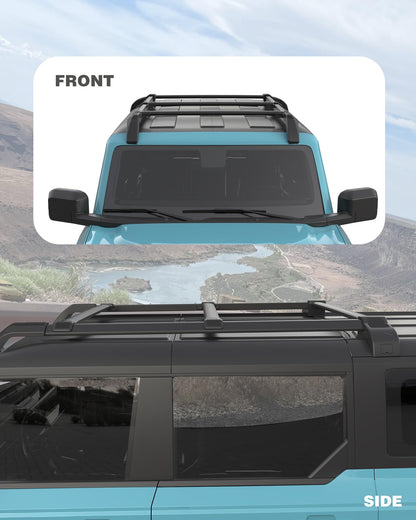 5PCS Cross Bars Roof Rack Rails Kit Fit for Ford Bronco Hard TOP 2Door & 4Door 2021 -2025 - OMOTOR