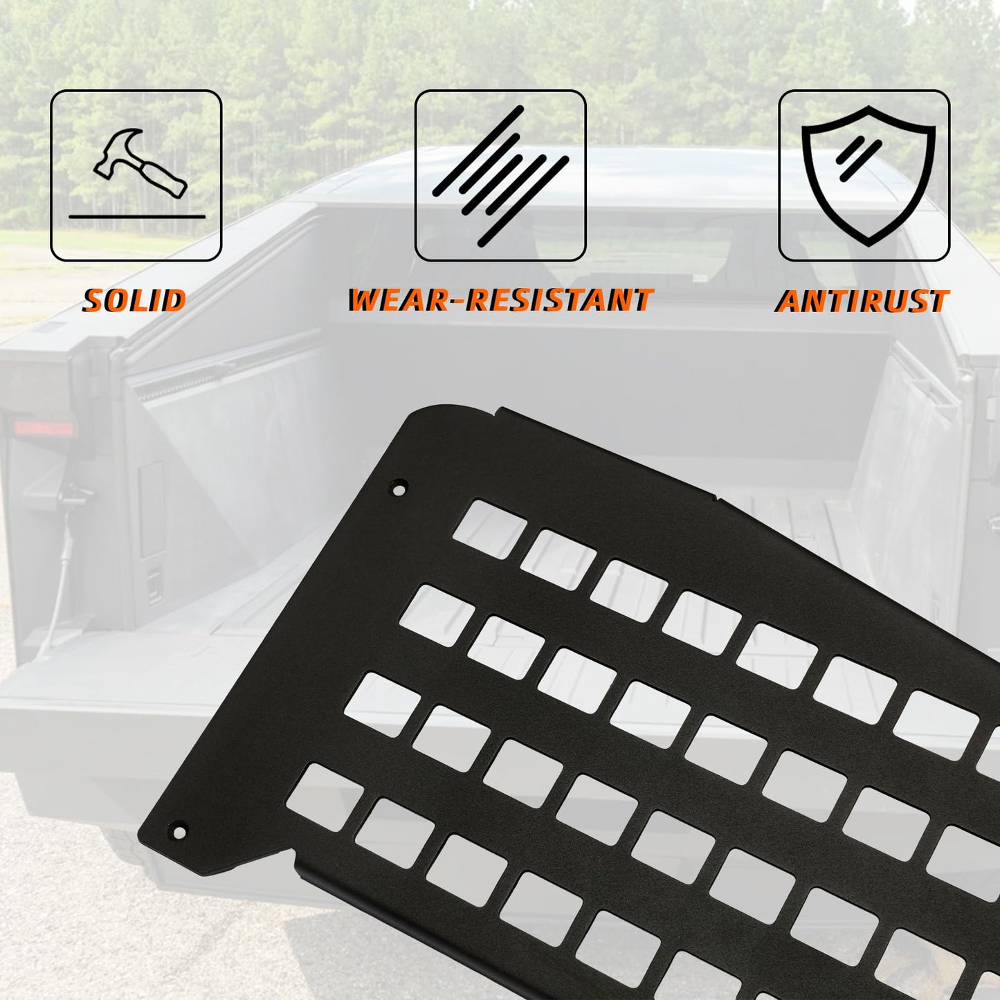 Truck Bed Molle Panel for Tesla Cybertruck 2024 2025