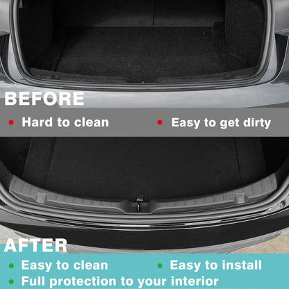 Rear Bumper & Trunk Sill Cover Protector For Tesla Model 3 - OMOTOR