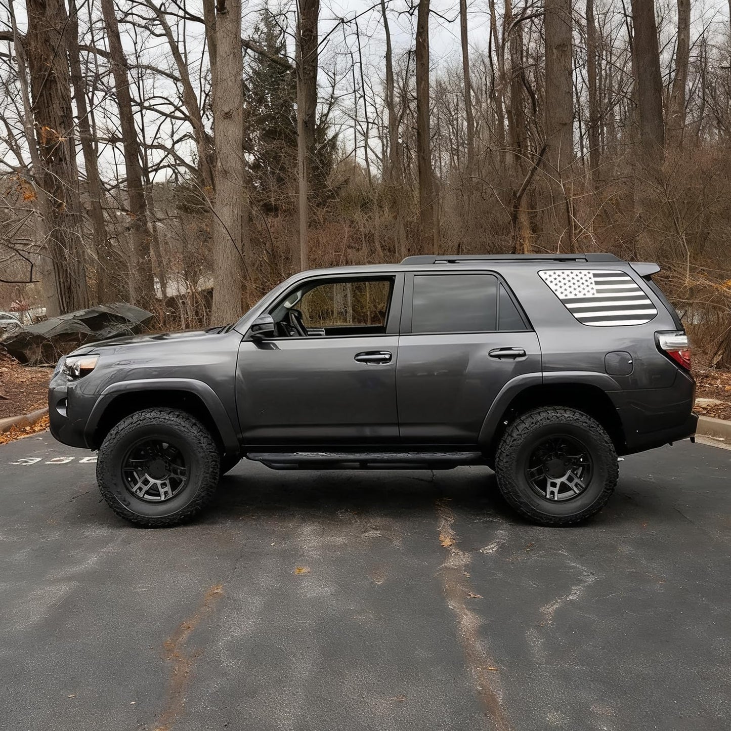 Rear Window American Flag Decal Fits Toyota 4Runner 5th Gen 2010-2025