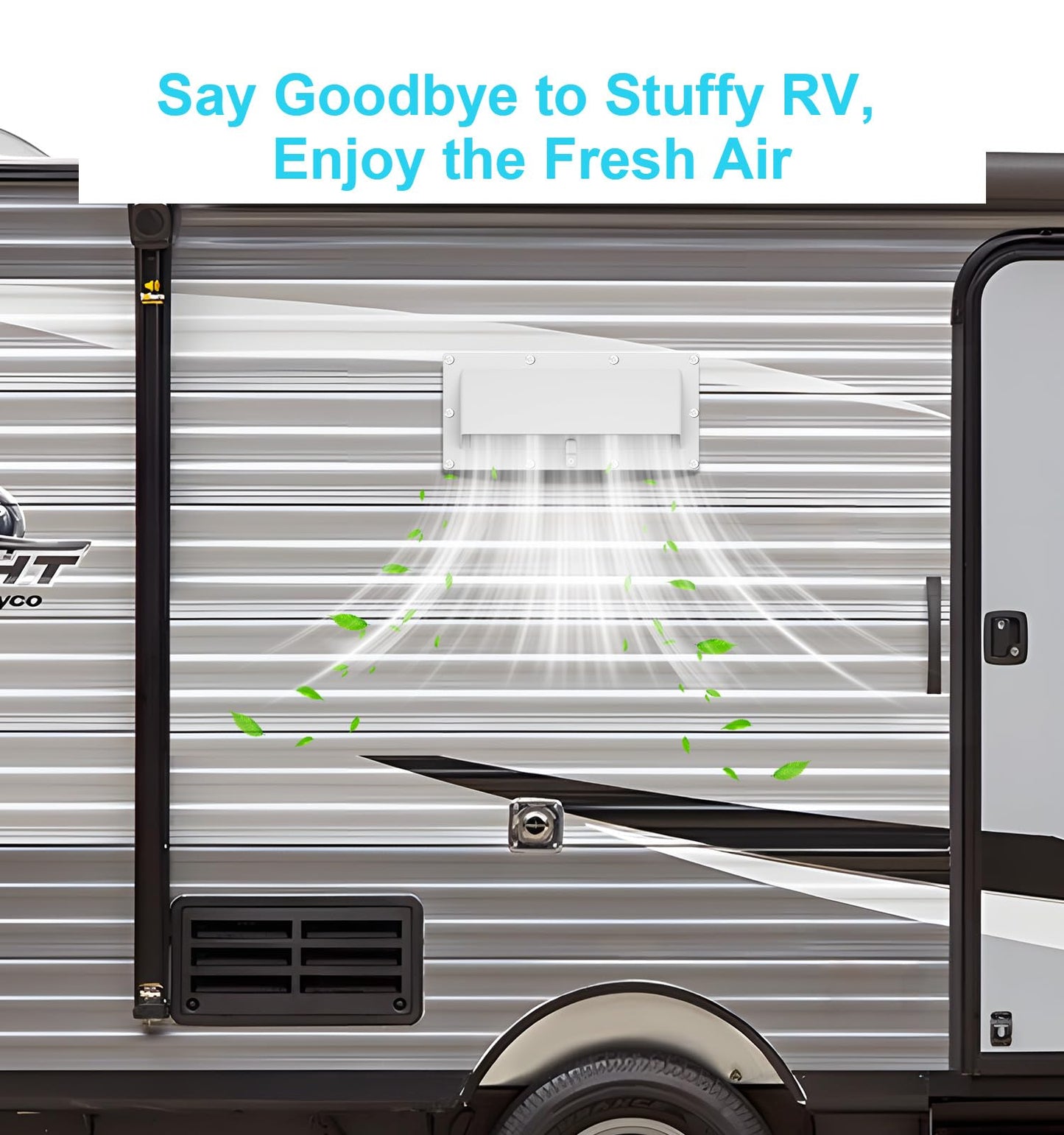 Aluminum RV Exhaust Range Hood Vent Cover for Trailer Motorhome