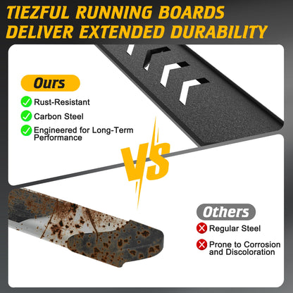 5.81 In Heavy Duty Carbon Steel Running Boards Fit for Toyota Land Cruiser LC250 Prado J250 2024-2025