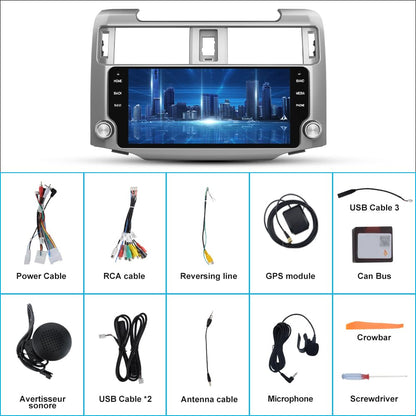Head Unit With Wireless CarPlay Android Auto For Toyota 4Runner 2010-2022 - OMOTOR