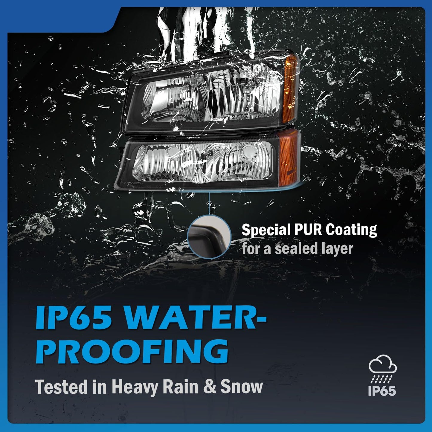 Headlights for 03-07 Chevy Silverado1500/2500/3500/1500HD/2500HD,03-06 Avalanche 1500/2500 Pickup