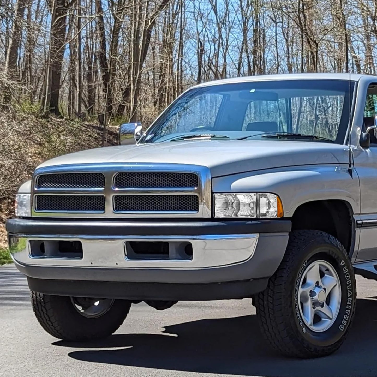 Fits 1999-2001 Dodge Ram 1500 2500 3500 Sport Clear Headlights Corner Lamps L+R
