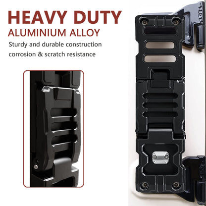 Aluminum Alloy Folding Door Hinge Step Compatible with Jeep Wrangler JK JKU JL JLU Gladiator JT 2007-2023(Not fit 2021 Gladiator)