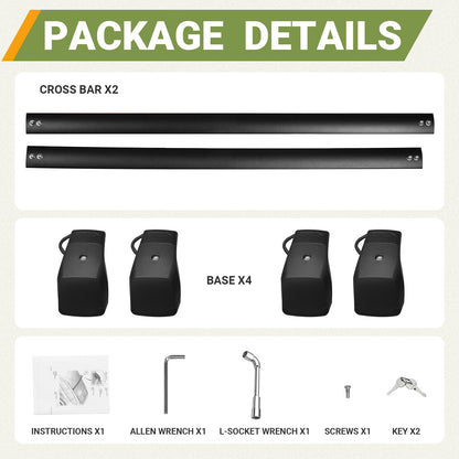 440LBS Roof Rack Cross Bars Fit for 2021-2025 Chevrolet Tahoe, Chevy Suburban, GMC Yukon & Yukon XL, Cadillac Escalade ESV
