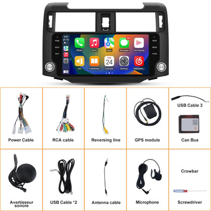 Head Unit With Wireless CarPlay Android Auto For Toyota 4Runner 2010-2022 - OMOTOR