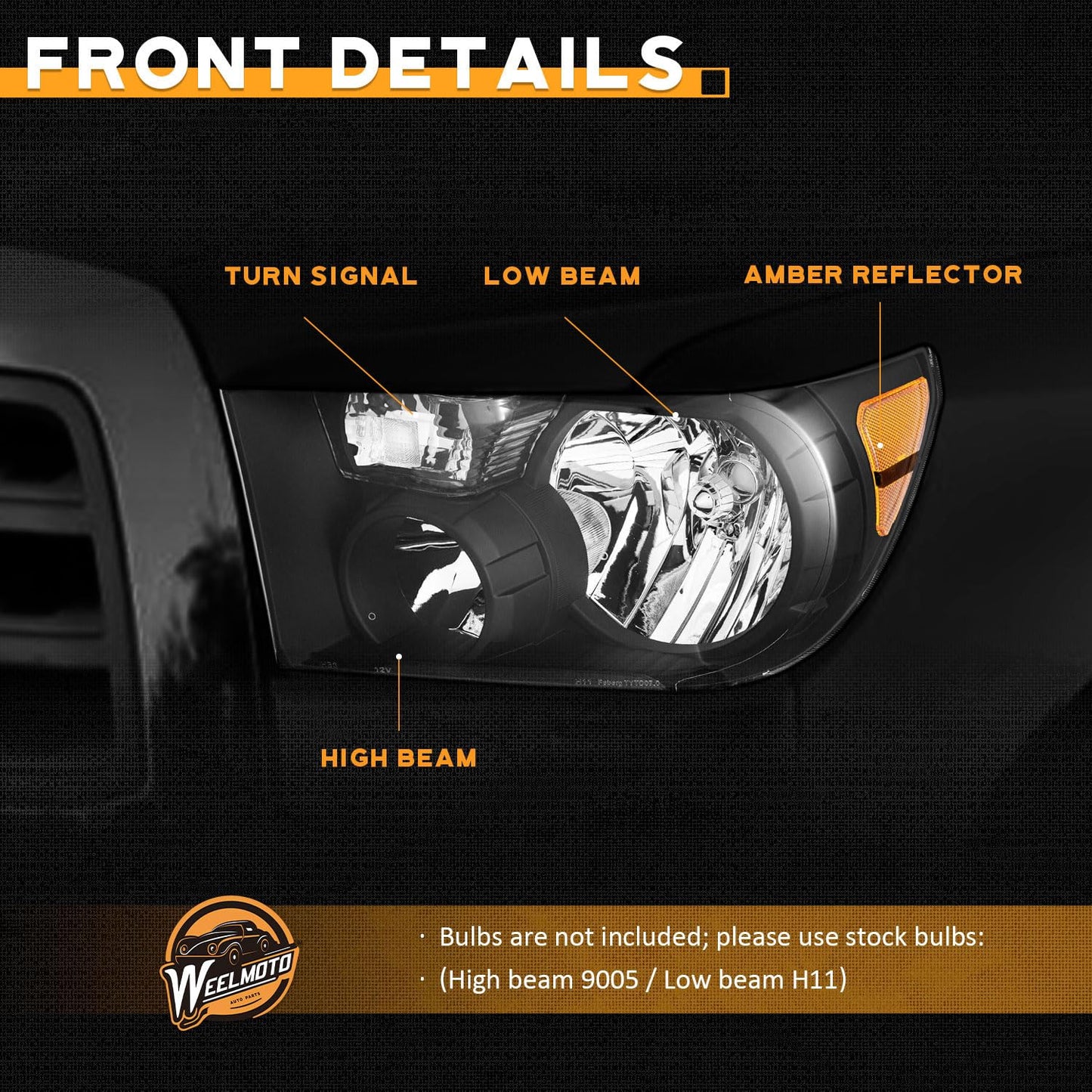 For 2007-2013 Toyota Tundra Headlights Assembly For 2008-2017 Toyota Sequoia Headlight Replacement, NOT for models with auto light adjuster