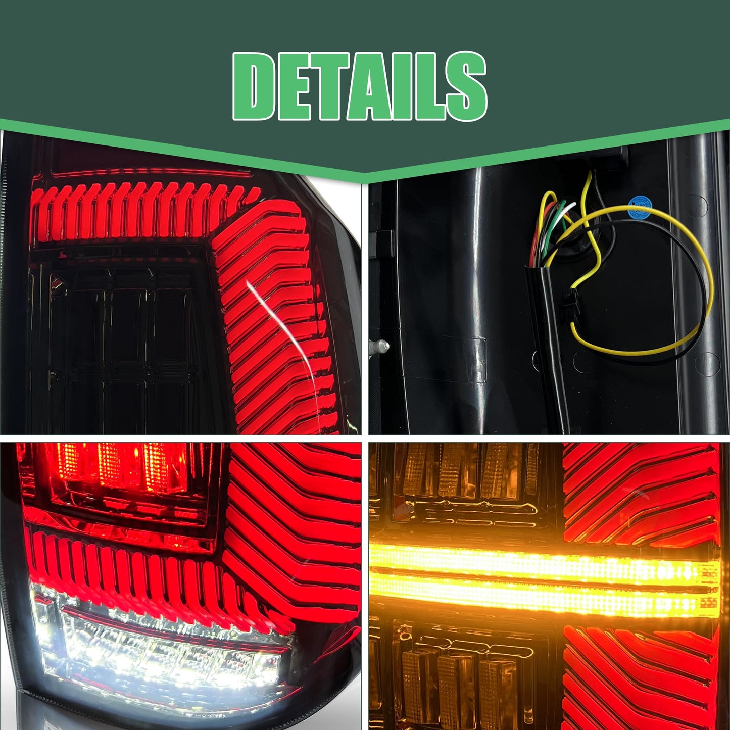 Smoke Tail Lights Compatible with 2nd Gen Tundra 2014-2021 All Models