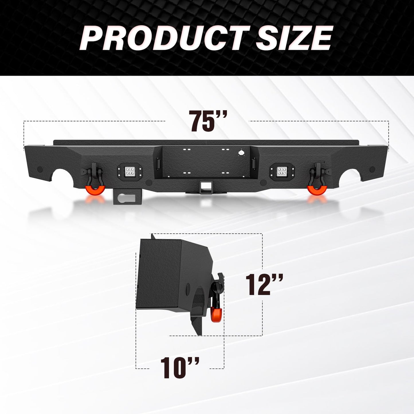 Front & Rear Bumpers Compatible with 2017 - 2020 F150 F-150 F 150 SVT Raptor with LED Lights