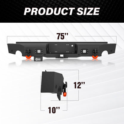 Front & Rear Bumpers Compatible with 2017 - 2020 F150 F-150 F 150 SVT Raptor with LED Lights