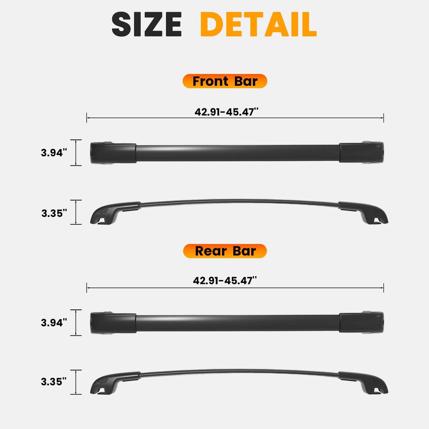 300lbs Lockable Roof Rack Cross Bars Compatible with Subaru Outback Wilderness 2022 -2026
