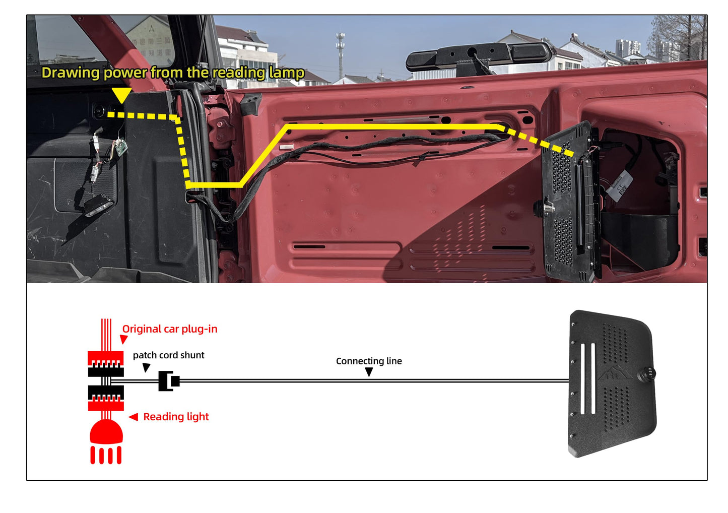Tailgate Table Storage Lock Box For 21-24 Ford Bronco 2/4 Doors