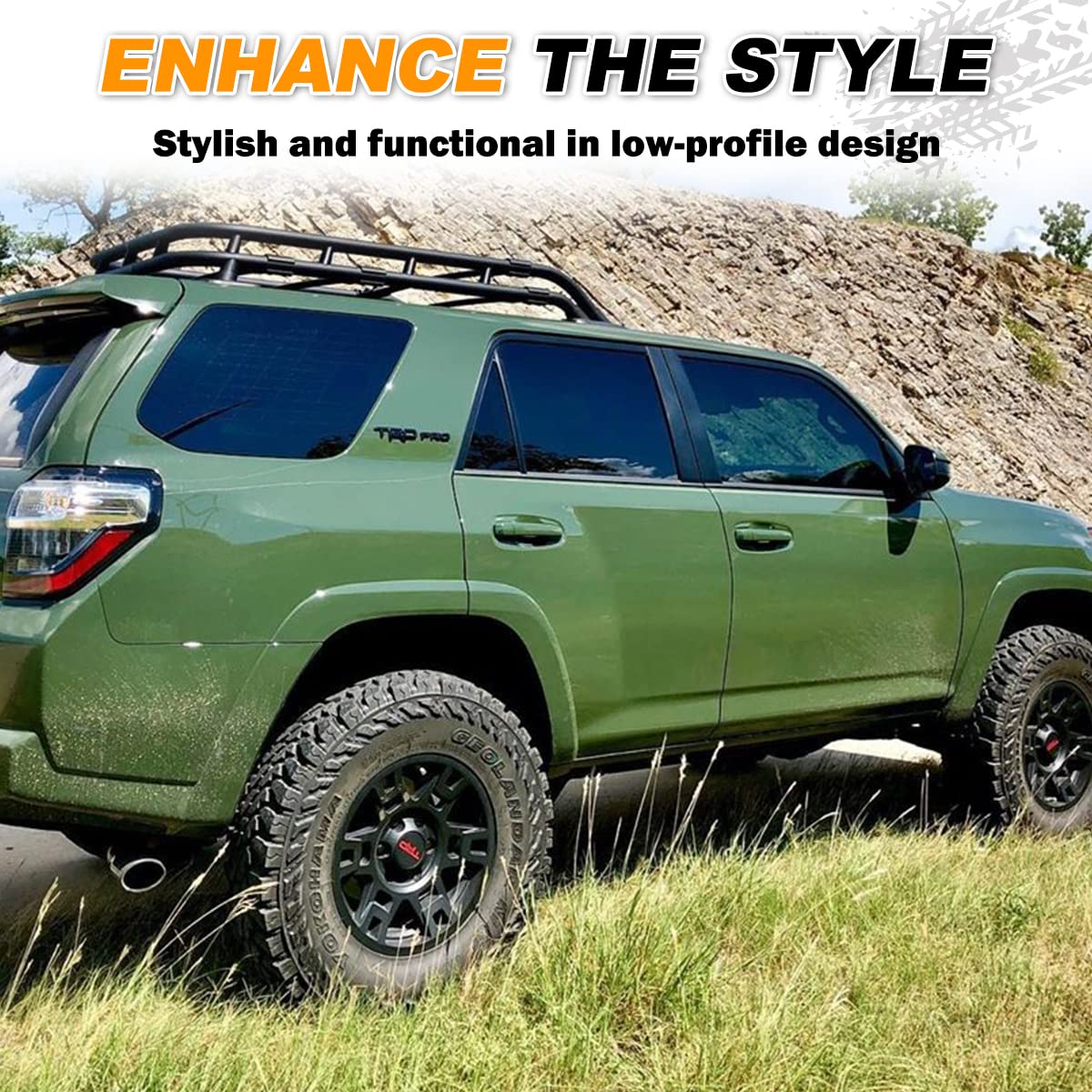 Roof Rack Basket Compatible with 2010-2024 Toyota 4Runner Sport Utility 4-Door