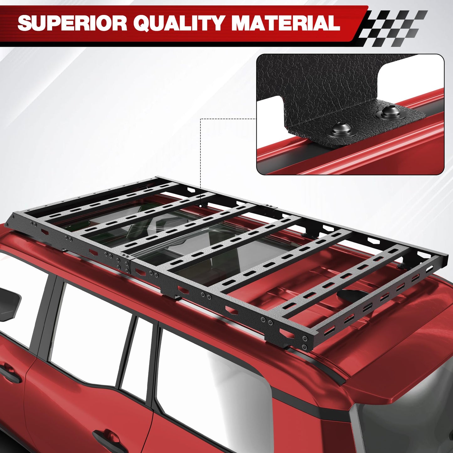 Roof Rack Compatible for Toyota Land Cruiser Prado LC250 2024-2025 / Lexus GX550 2024-2025