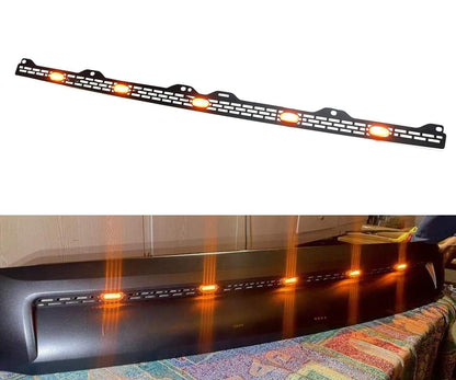 Full LED Front Hood Bulge Insert Replacement Lighting Kit Compatible with Toyota Tundra 2014-2021