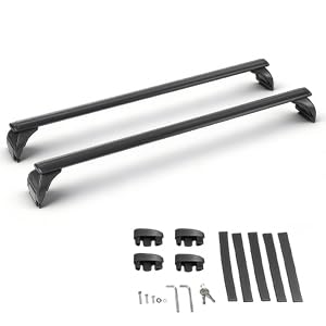 Roof Rack Cross Bars Compatible with Jeep Wrangler JL JK  Gladiator JT 2007-2026 with Anti-Theft Metal Lock, 2 & 4 Door